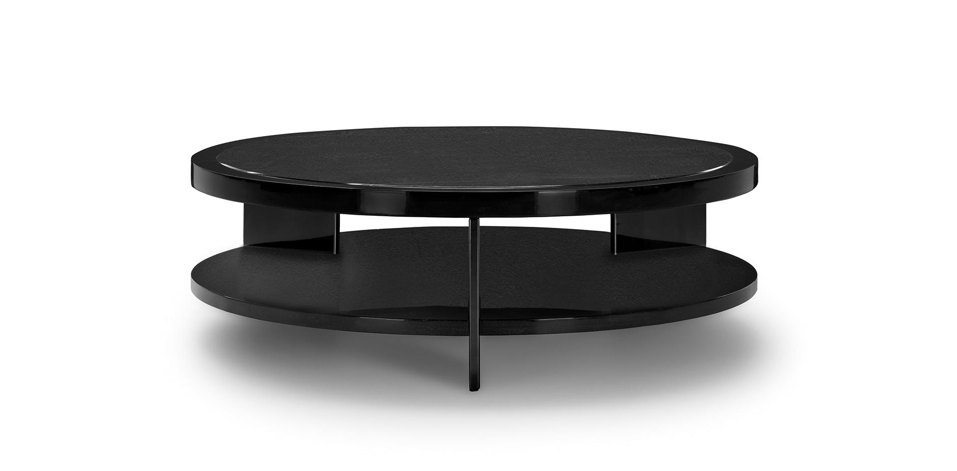 Round B&W Coffee Table